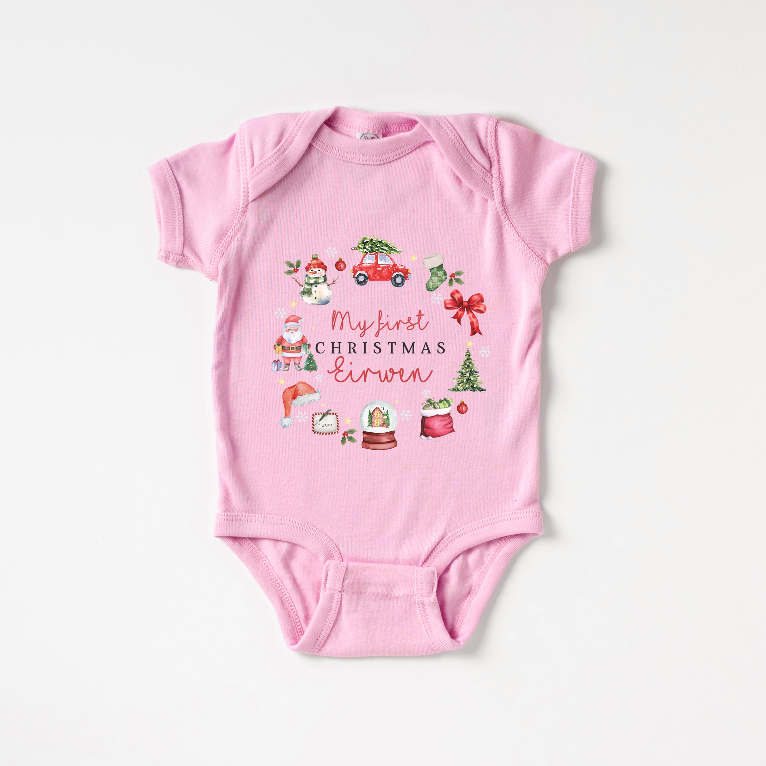 Personalized Graphic Bodysuit in My 1st Christmas