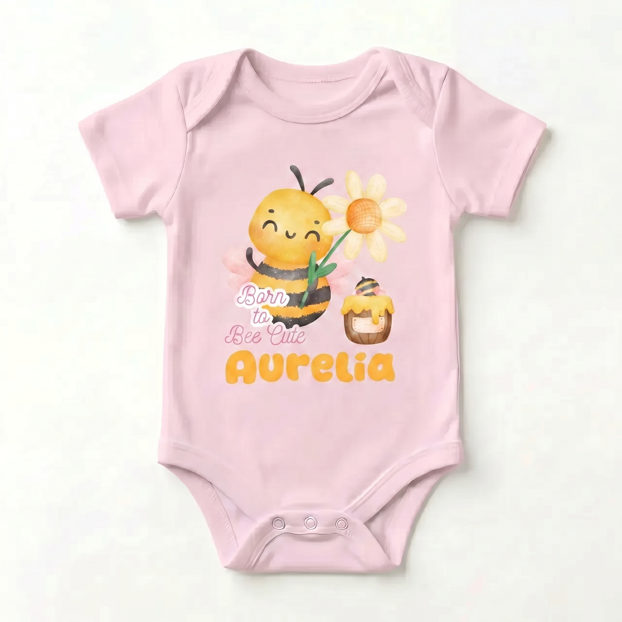 Bee Cute Personalized Graphic Bodysuit