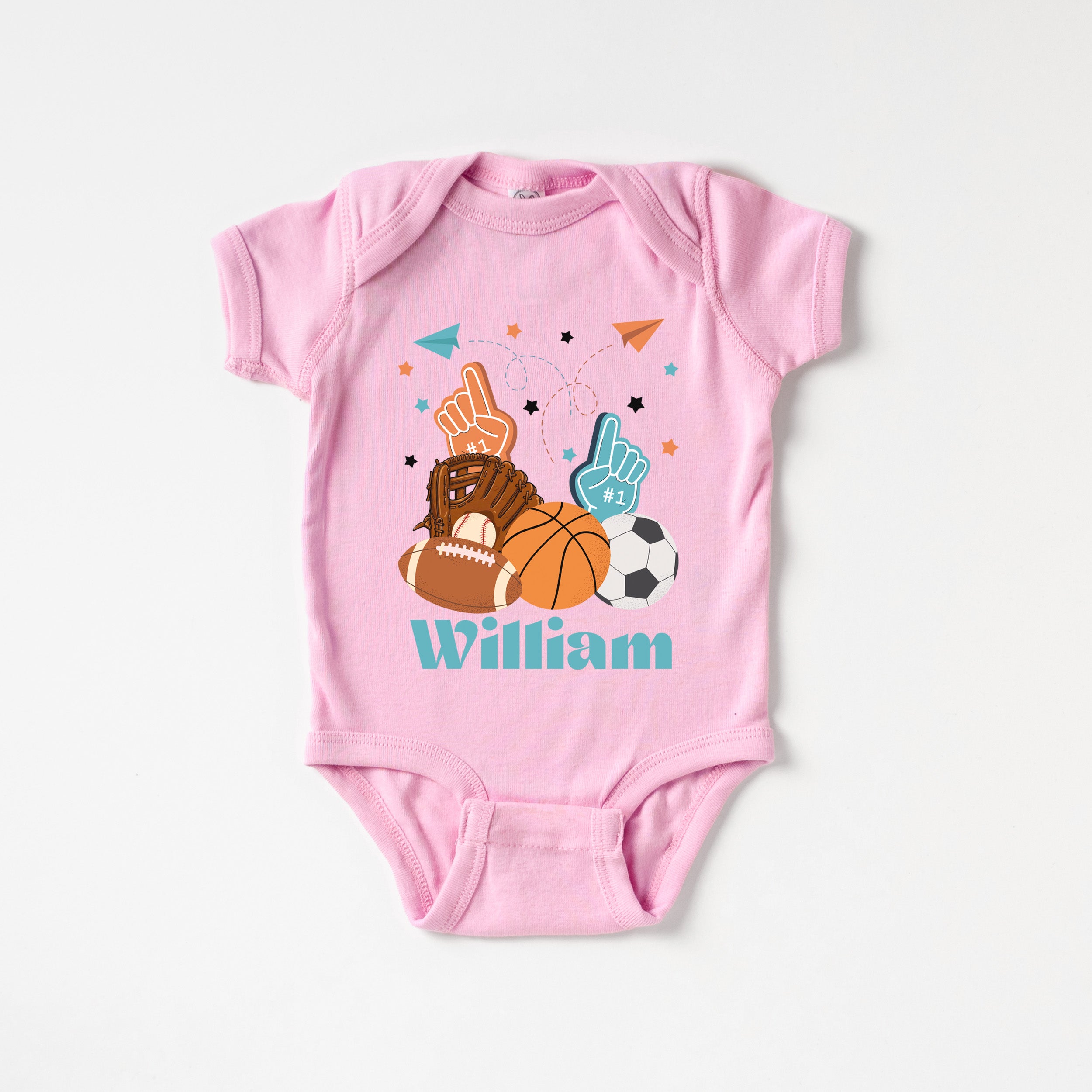 Personalized Graphic Bodysuit in Half Time