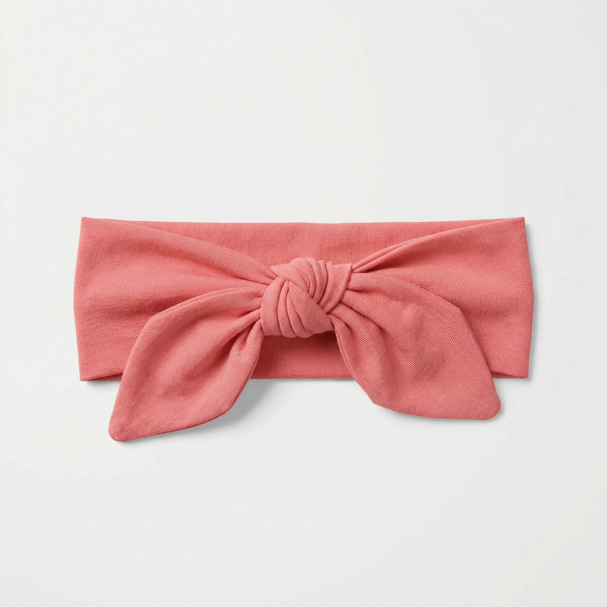 Personalized Knotted Headband in Coral Pink