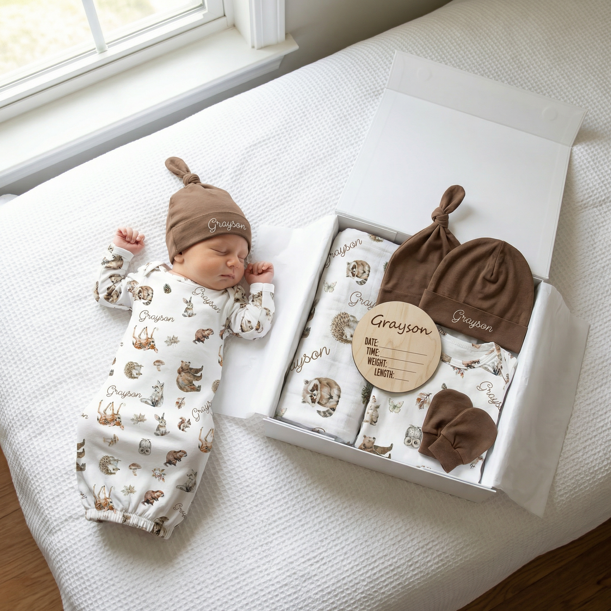 The Ultimate Baby Gift Set in Woodland Animals