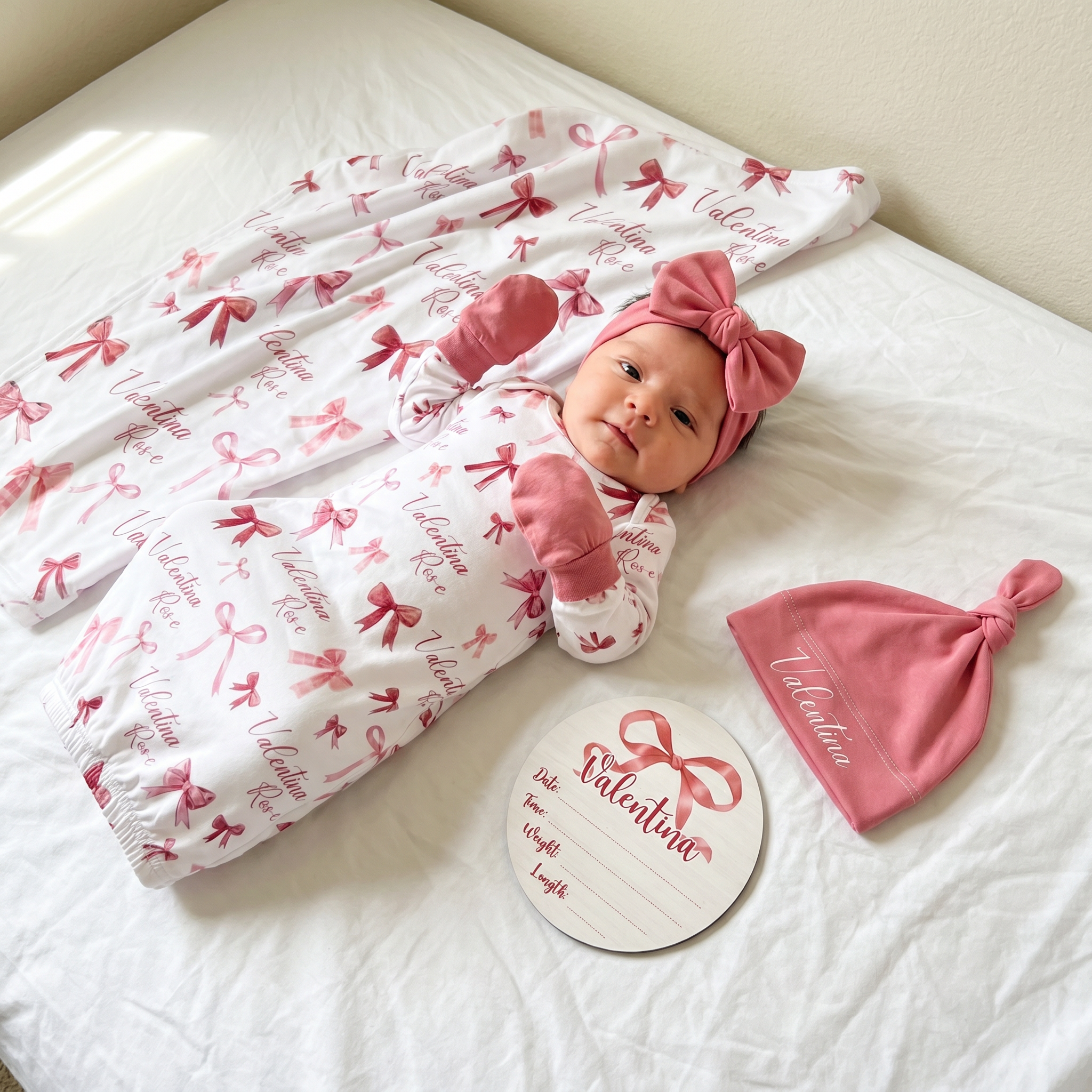 Premium Gift Set in White Coquette Bow