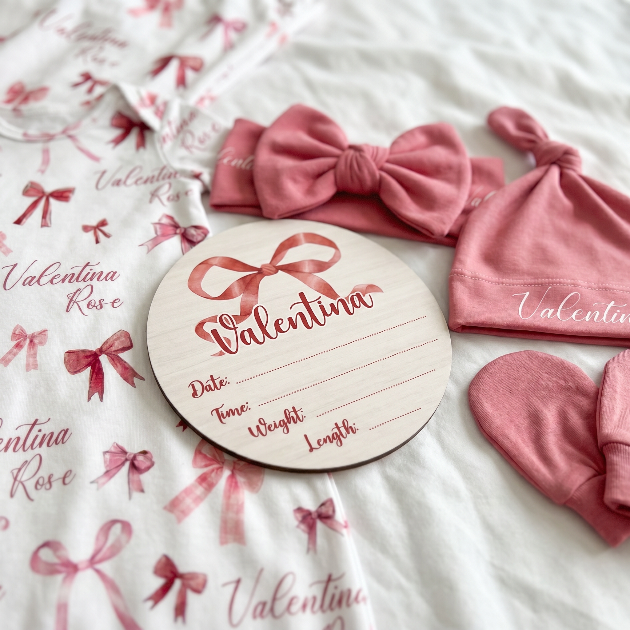 Premium Gift Set in White Coquette Bow
