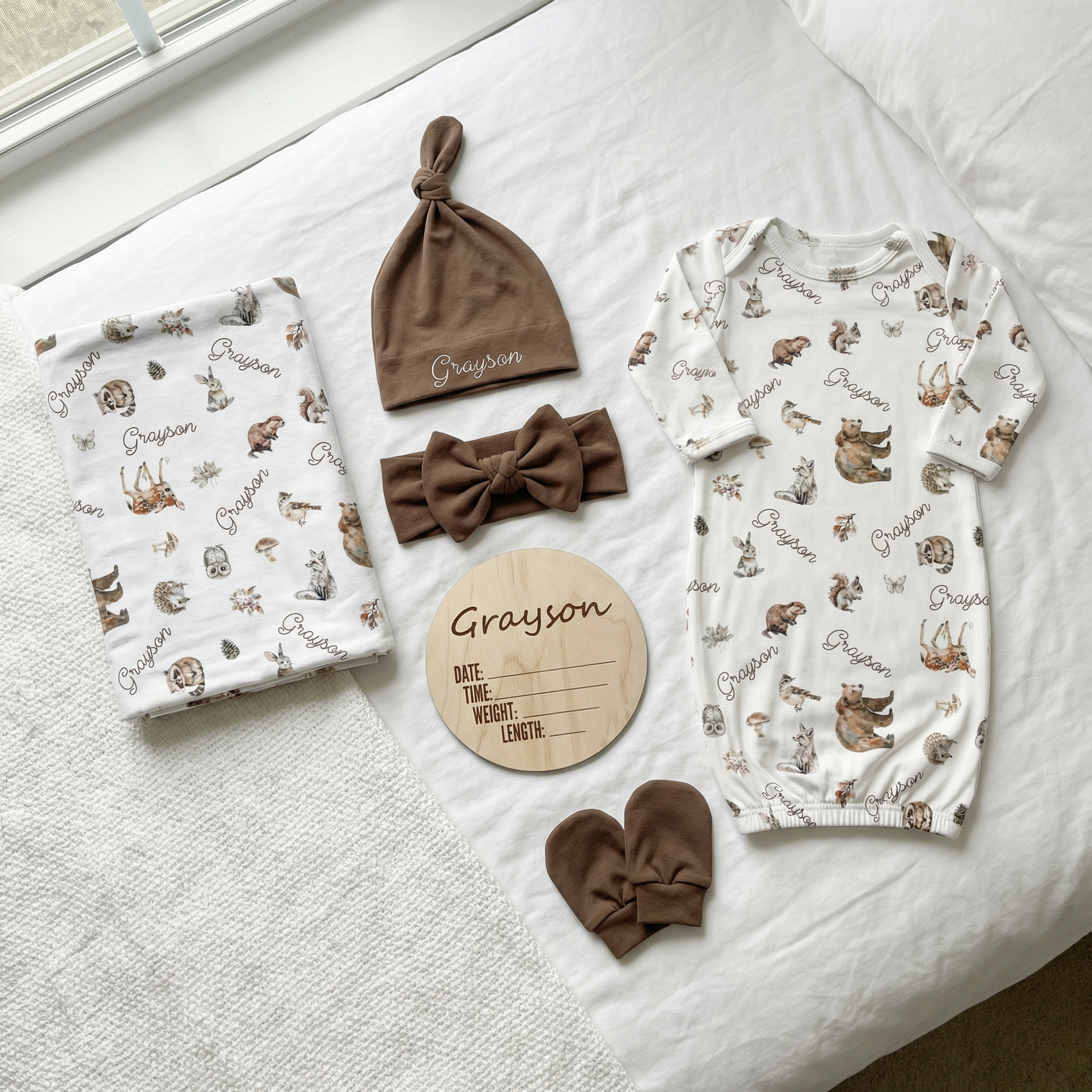 The Ultimate Baby Gift Set in Woodland Animals