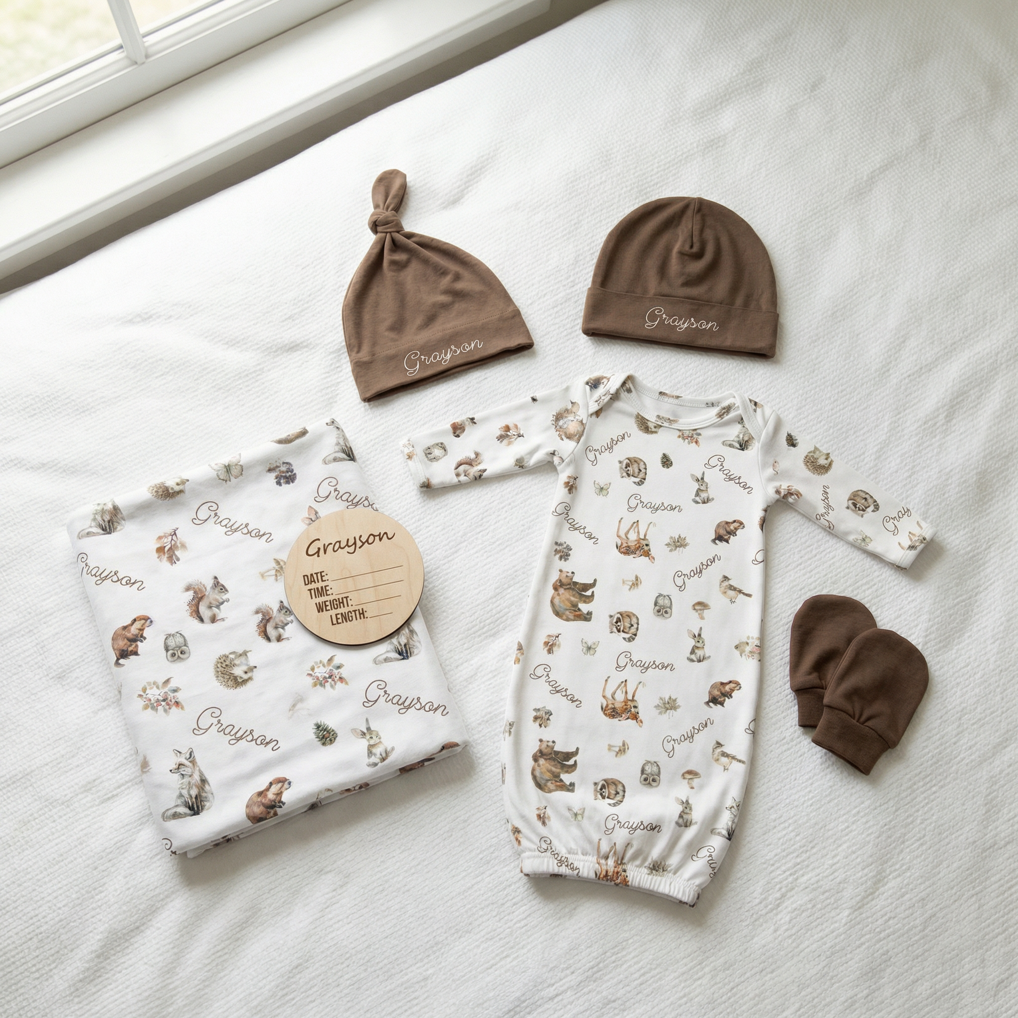 The Ultimate Baby Gift Set in Woodland Animals