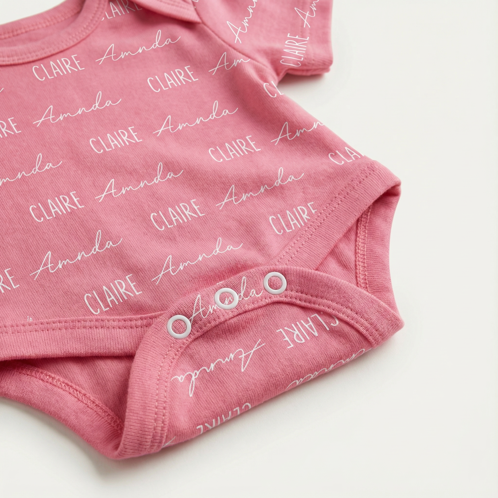 Personalized Bodysuit Font Duo in Peony
