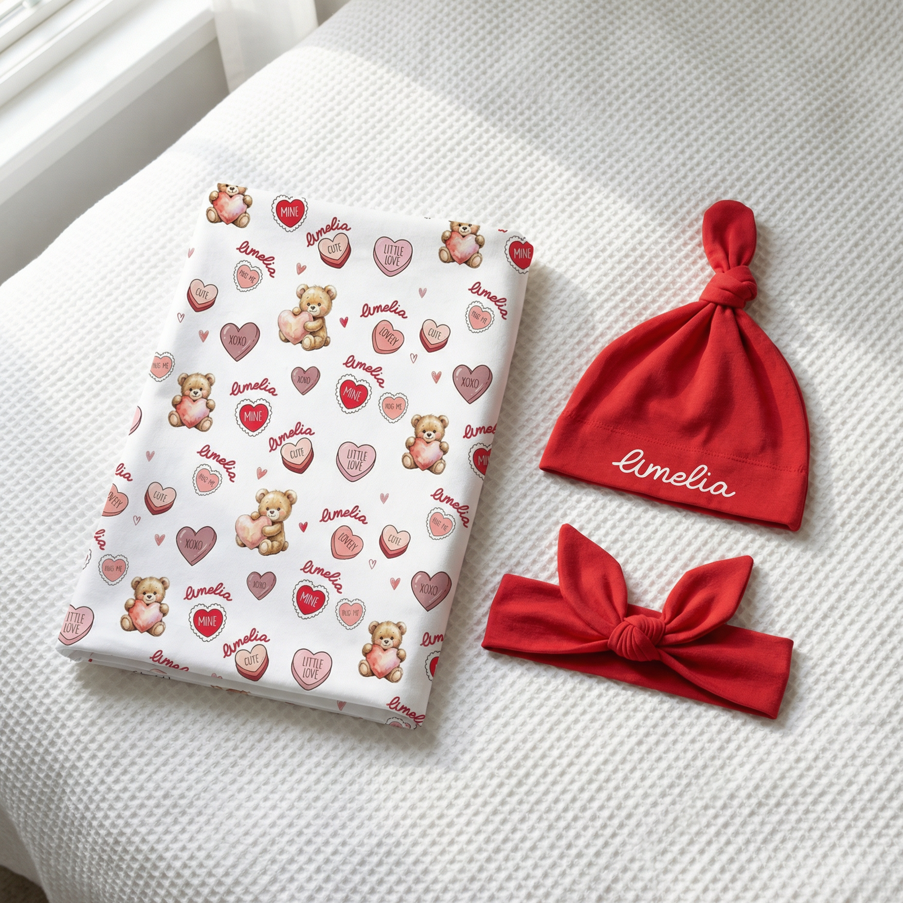 The Ultimate Baby Gift Set in Red Sweet Heart