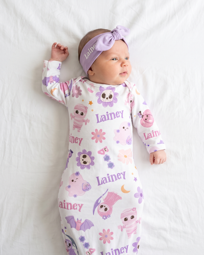 Personalized Sleep Gown in Blush Boo