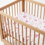 Personalized Crib Sheet in Dreamy Flutter