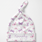 Personalized Knotted Hat in Butterfly Whispers