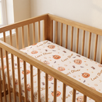 Personalized Crib Sheet in Golden Jack