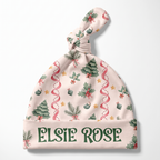 Personalized Knotted Hat in Sweetly Trimmed