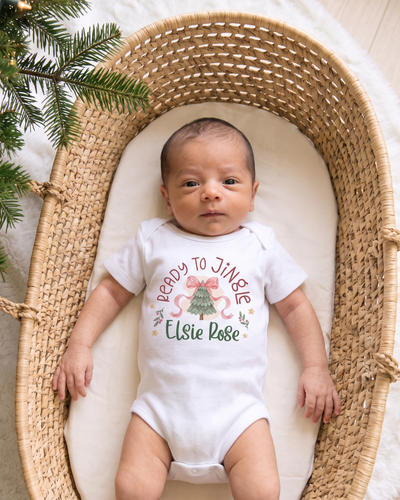 Personalized Graphic Bodysuit in Ready to Jingle