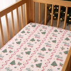 Personalized Crib Sheet in Sweetly Trimmed
