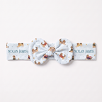 Personalized Bow Headband in Winter Wag