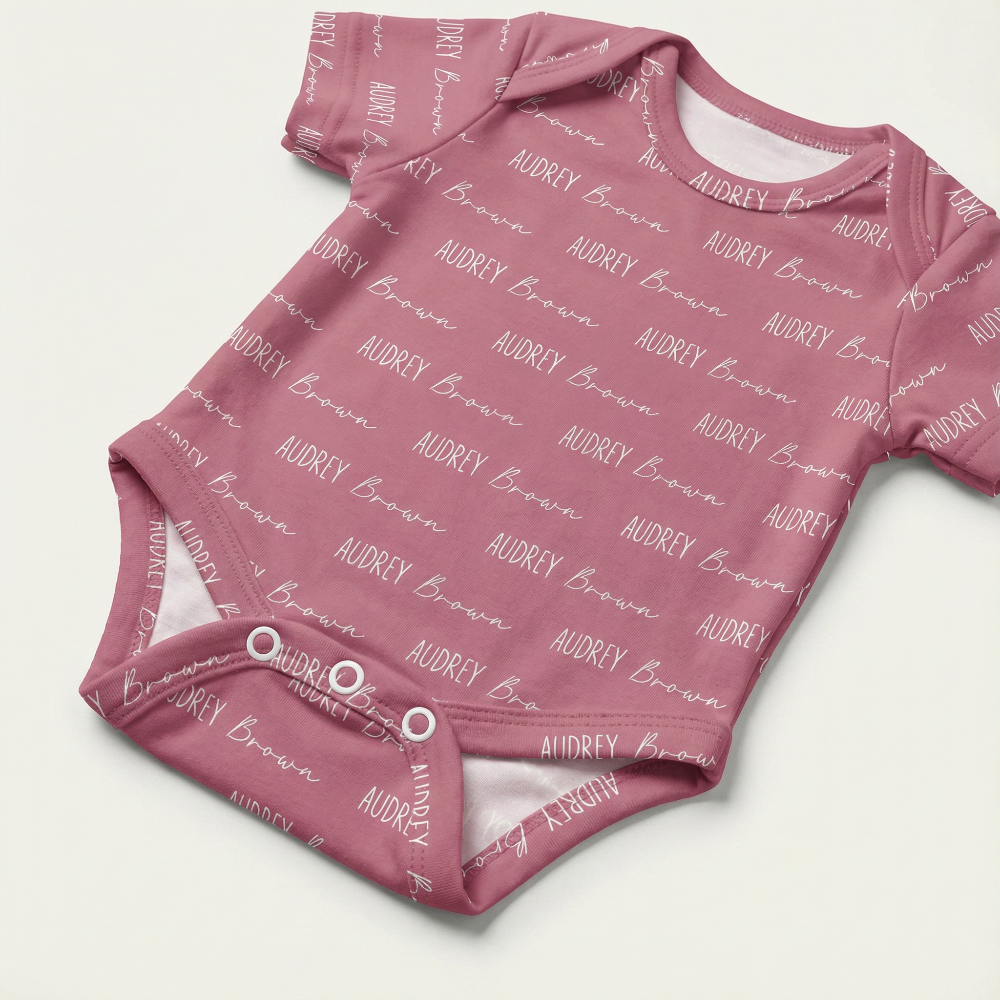 Personalized Bodysuit Font Duo in Rosewood