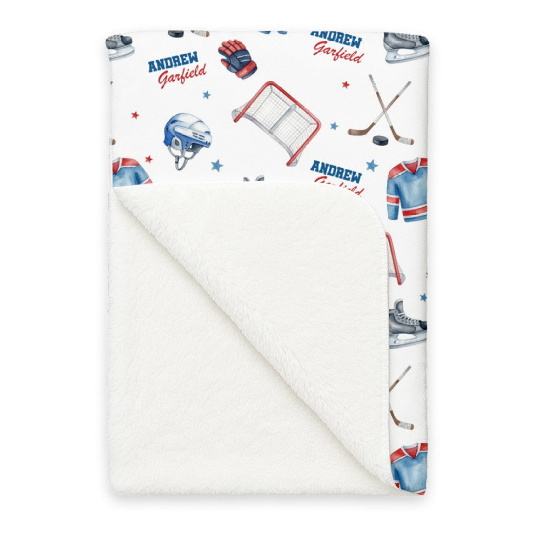 Personalized Blanket in Ice Hockey
