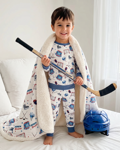 Personalized Blanket in Ice Hockey