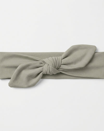 Personalized Knotted Headband in Smoke