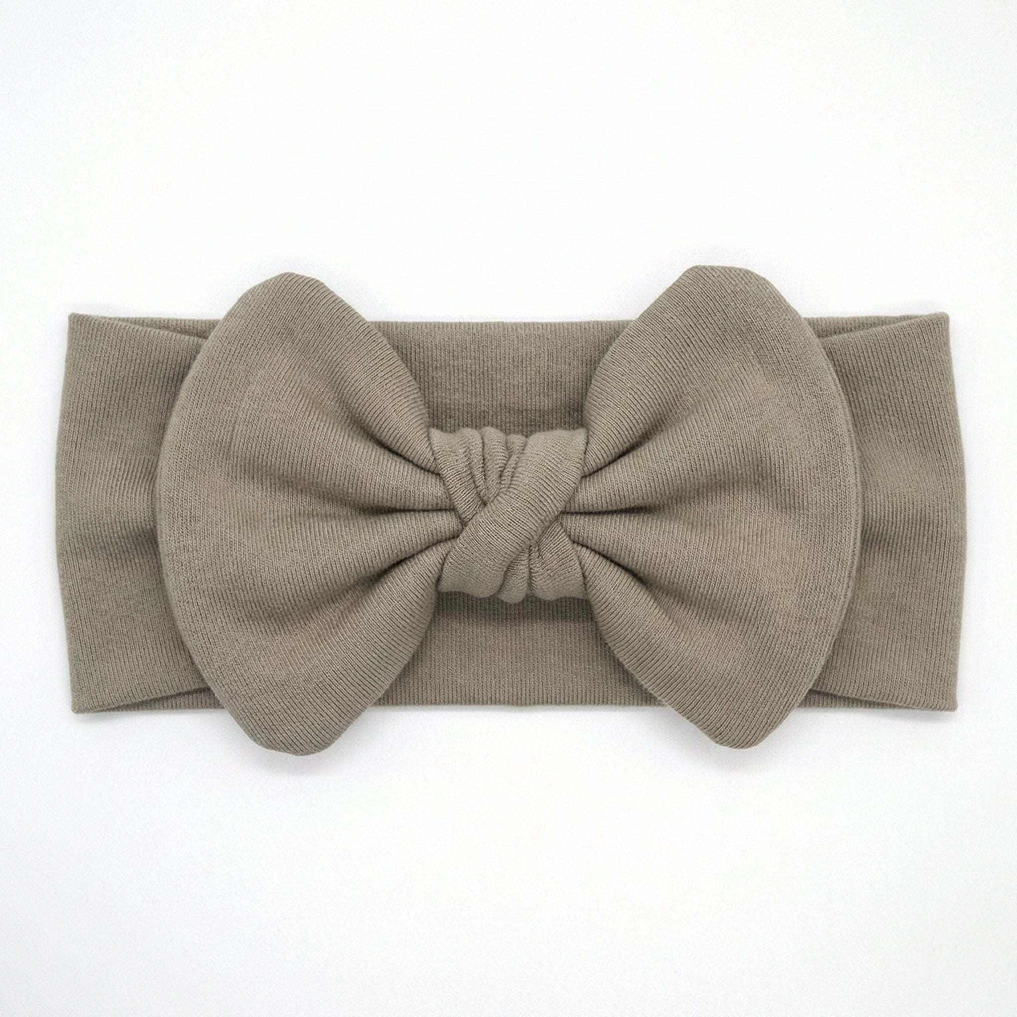 Personalized Bow Headband in Smoke