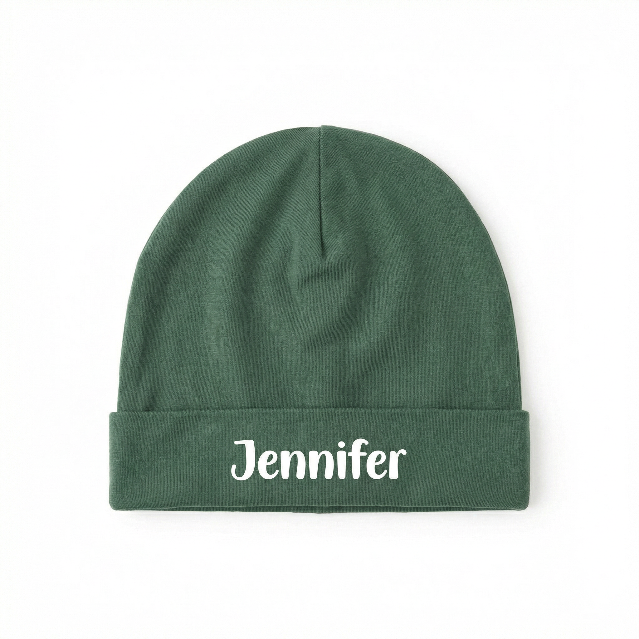 Personalized Beanie in Evergreen