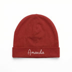 Personalized Beanie in Brick