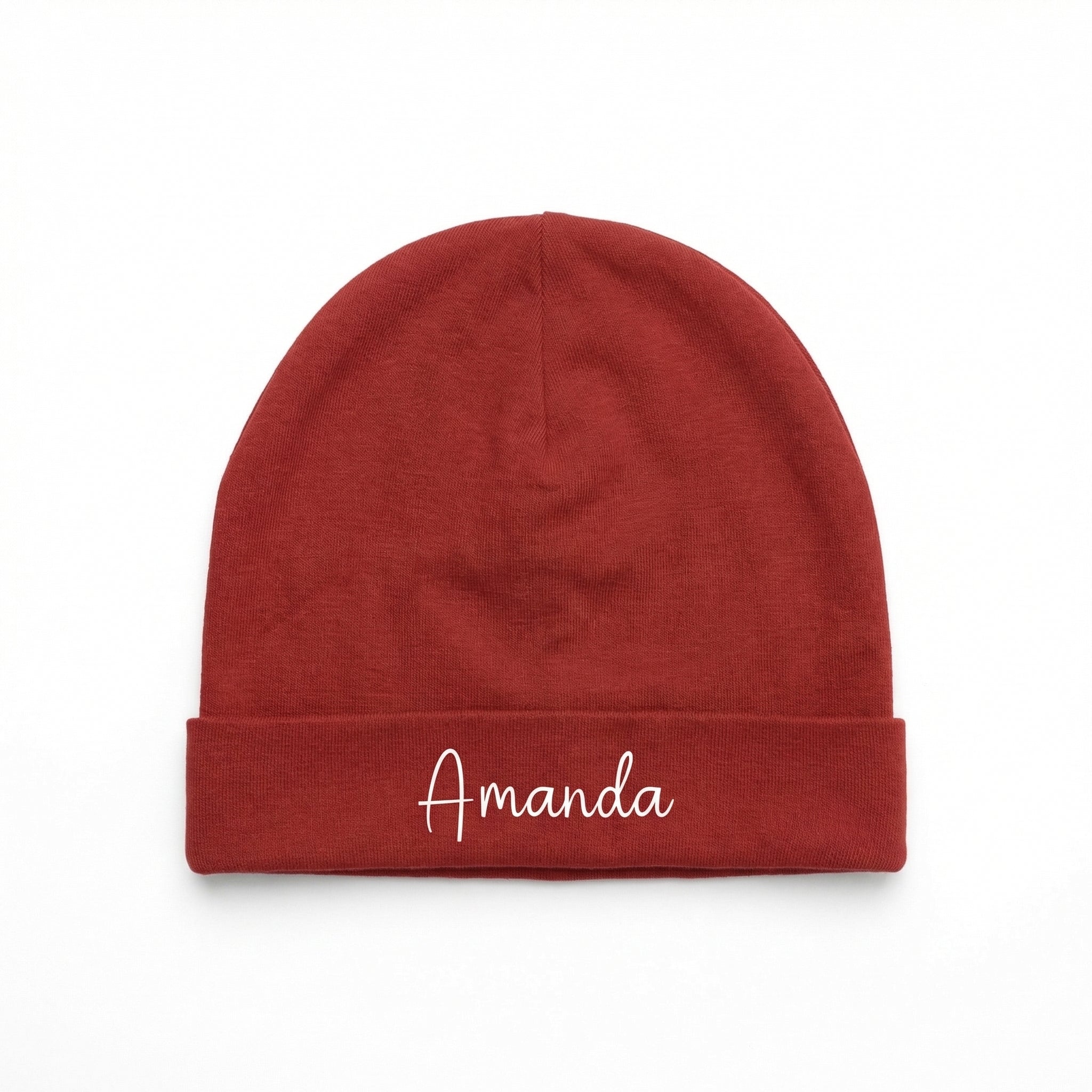Personalized Beanie in Brick
