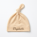 Personalized Knotted Hat in Vanilla