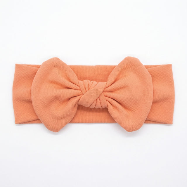Personalized Bow Headband in Carrot