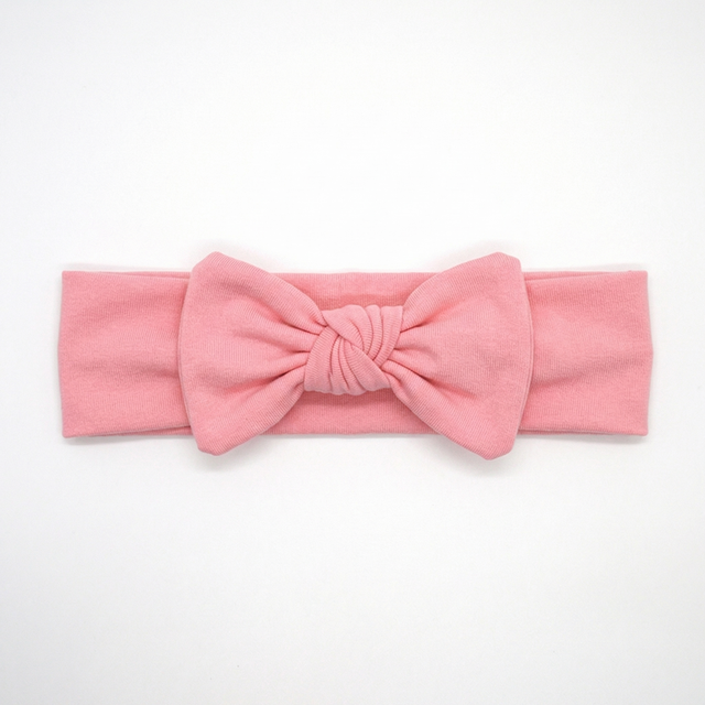 Bow Headband in Peachy Blush