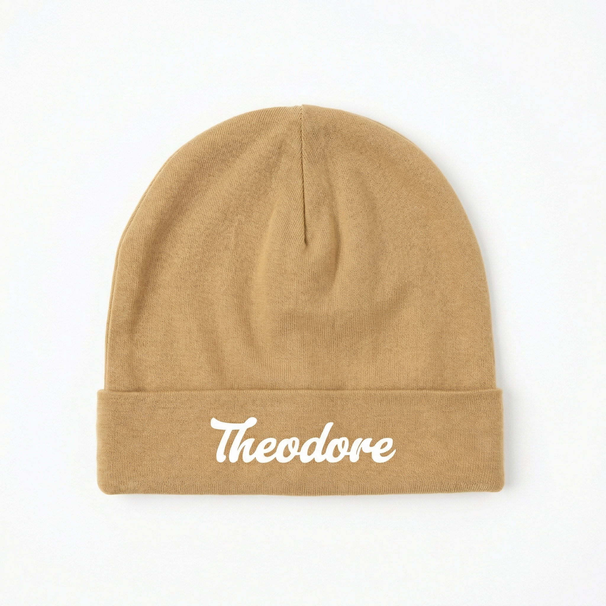 Personalized Beanie in Coffee