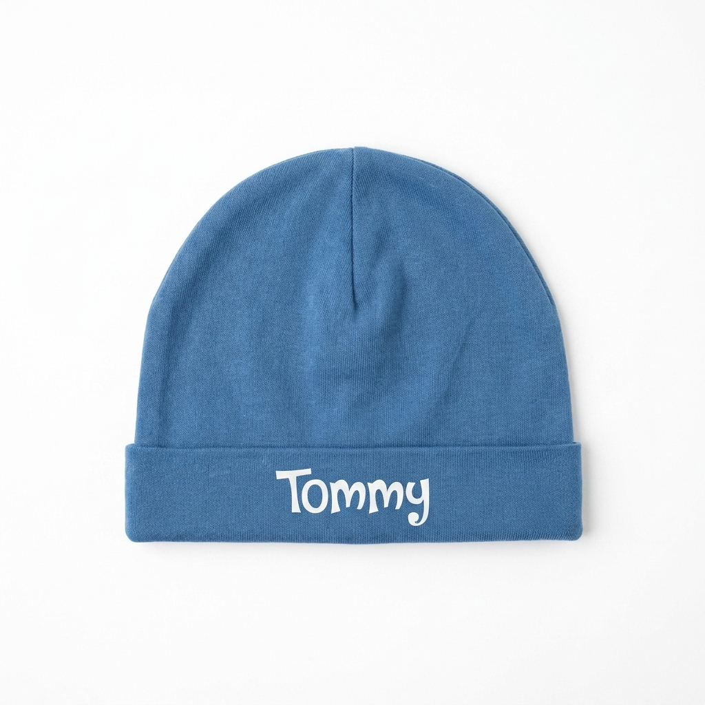 Personalized Beanie in Ocean Blue