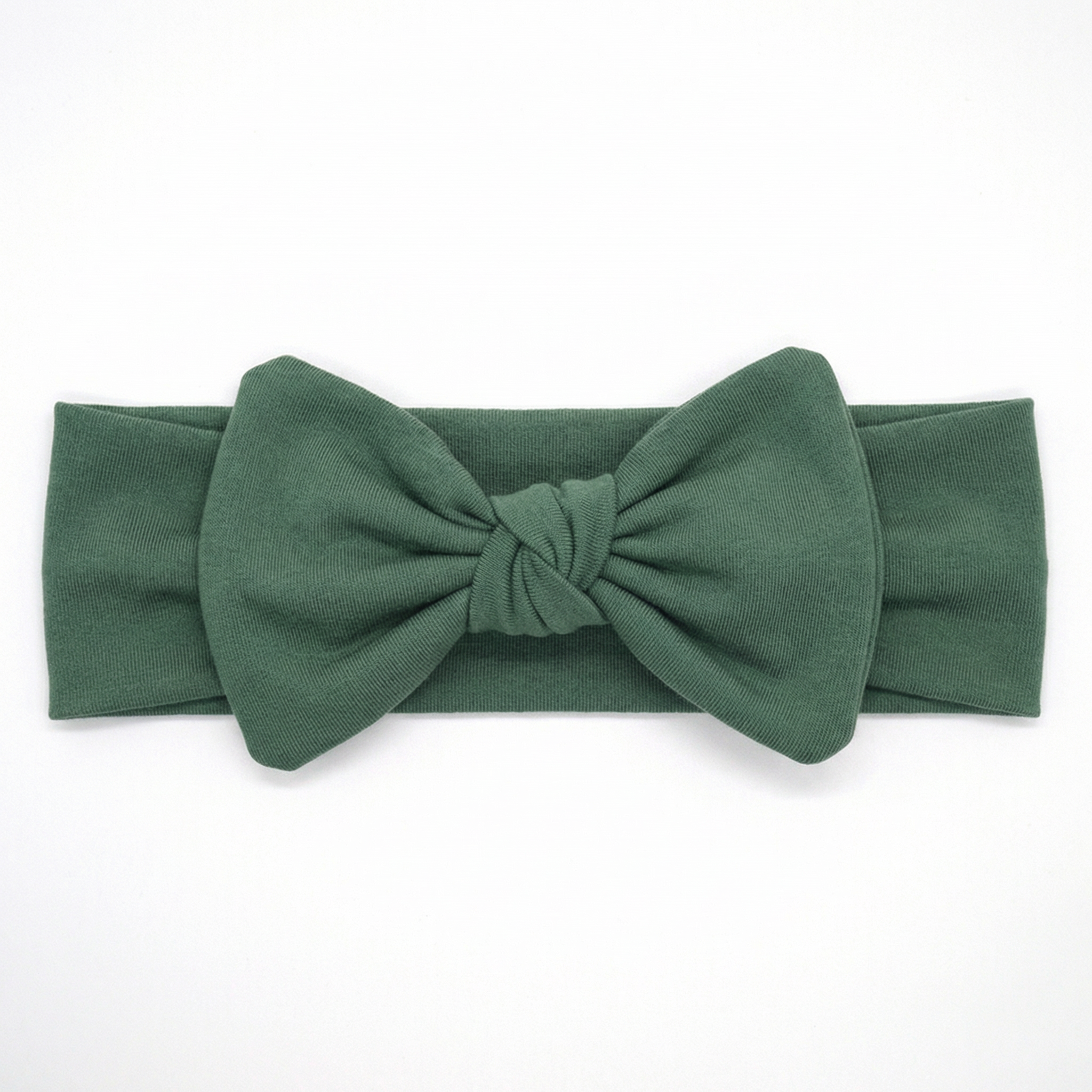 Personalized Bow Headband in Evergreen