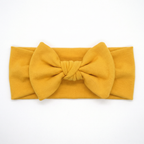 Personalized Bow Headband in Lemon