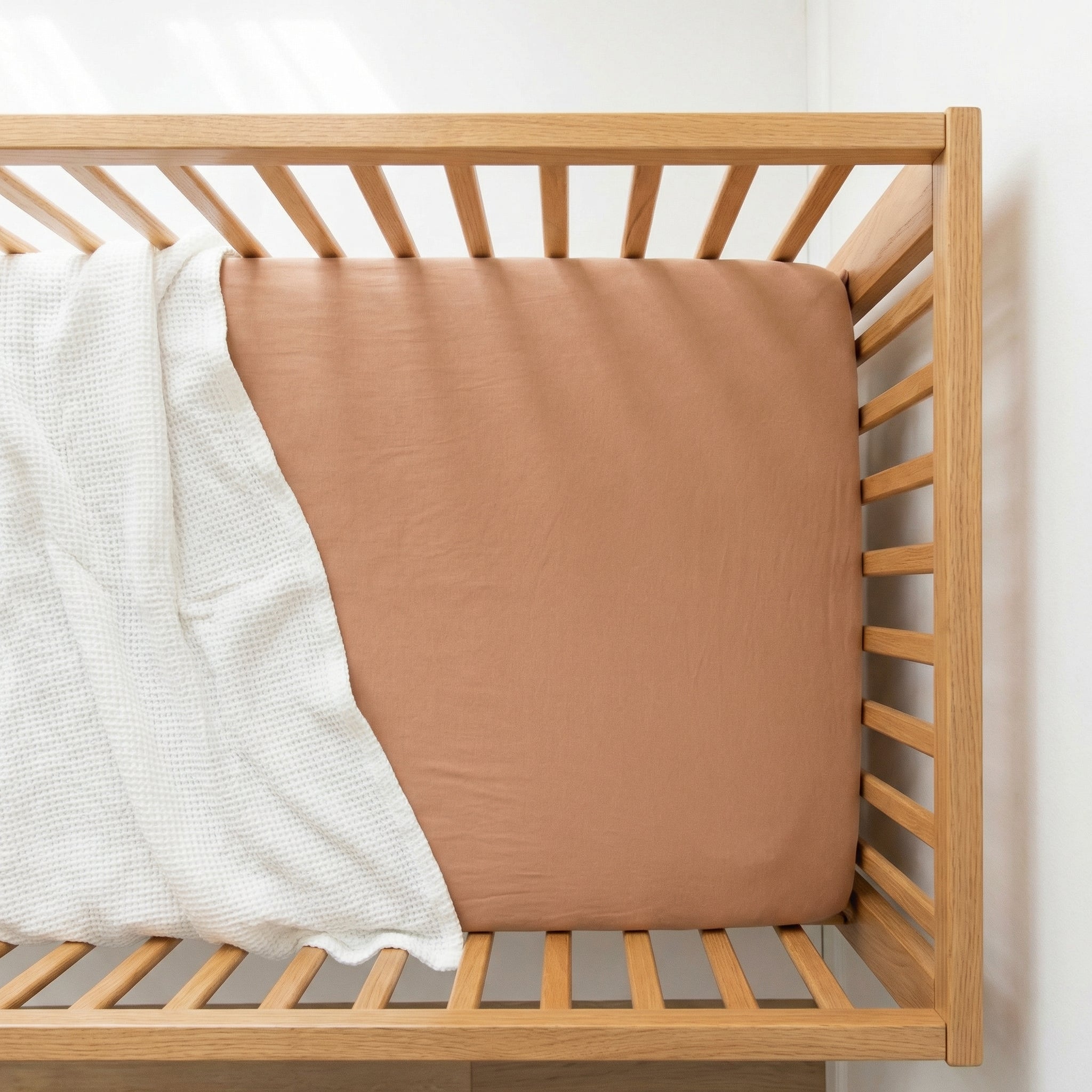 Crib Sheet in Tan