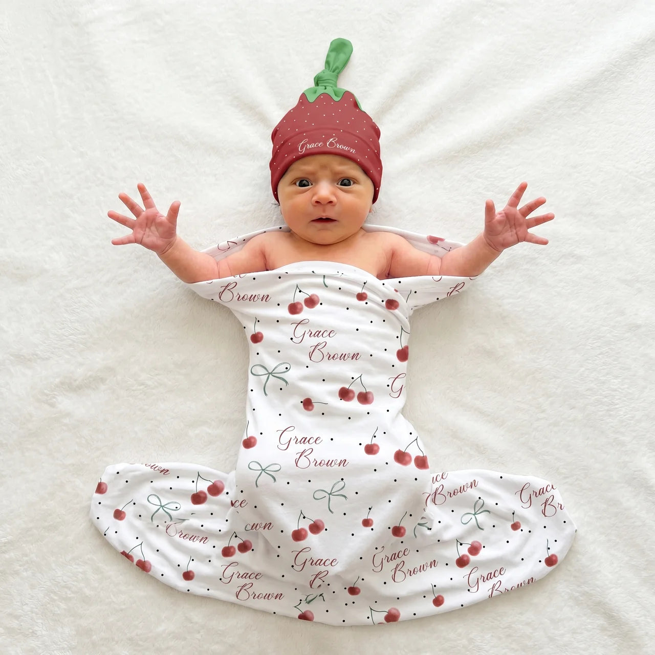 Personalized Swaddle in Cherished Baby