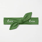 Personalized Knotted Headband in Green