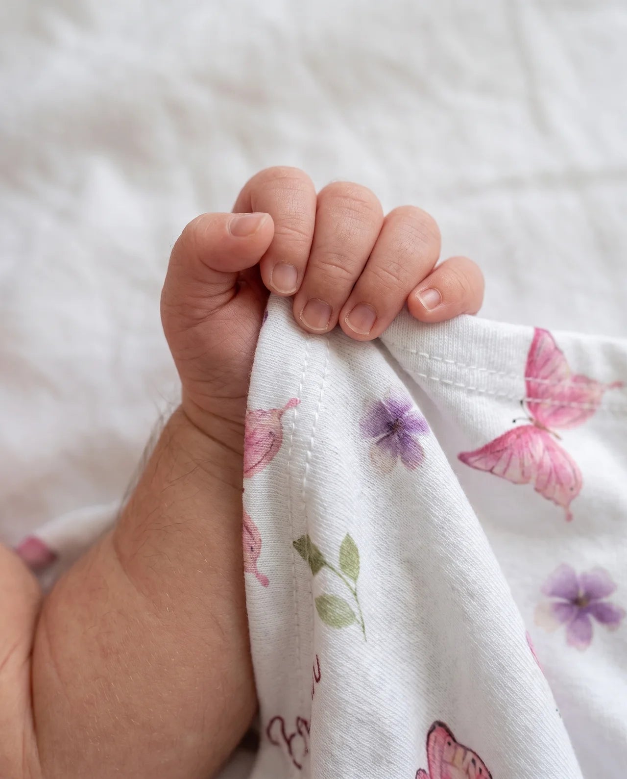 Personalized Swaddle in Pink Butterfly