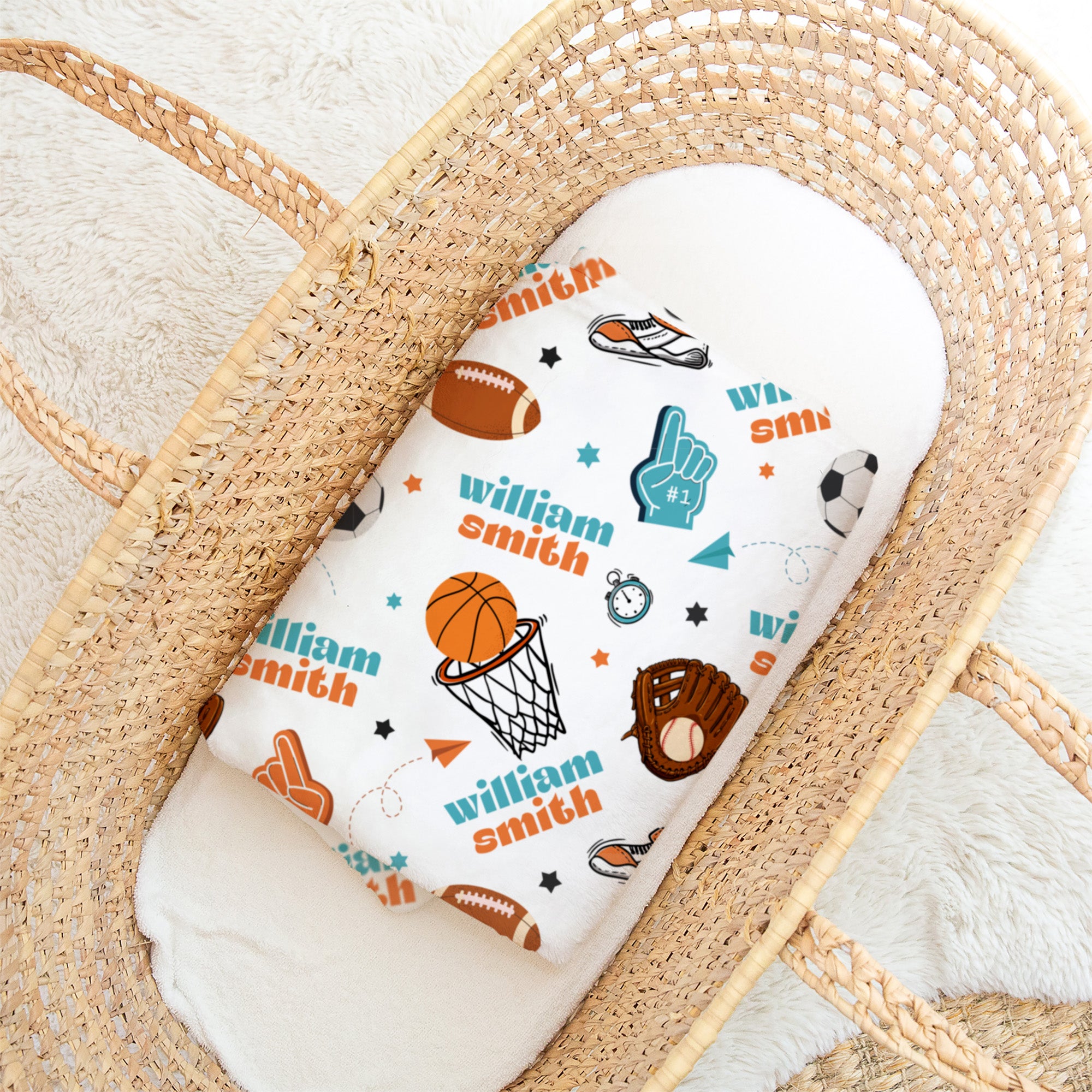 Personalized Blanket in Half Time