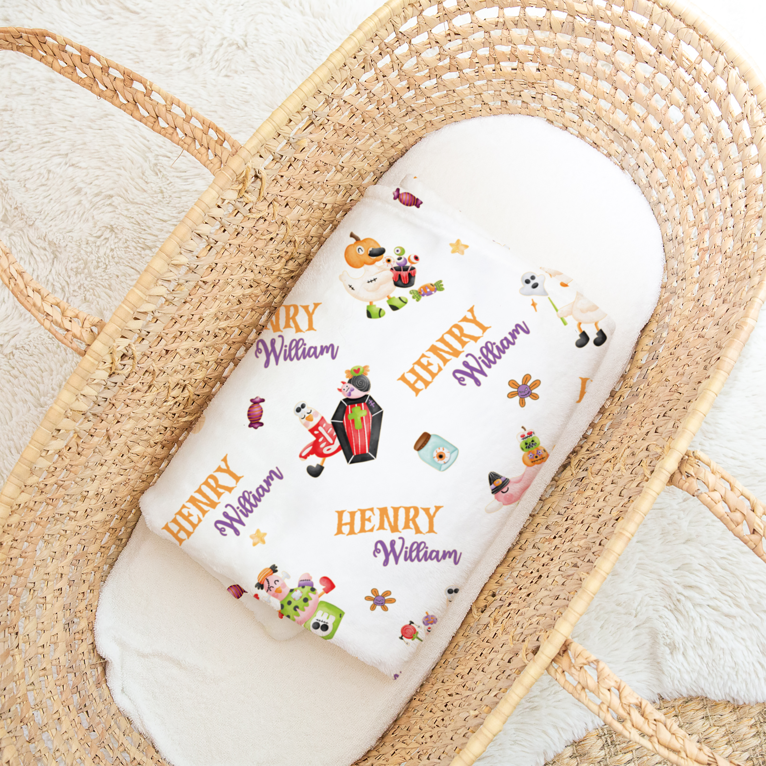 Personalized Blanket in Goose in Booland