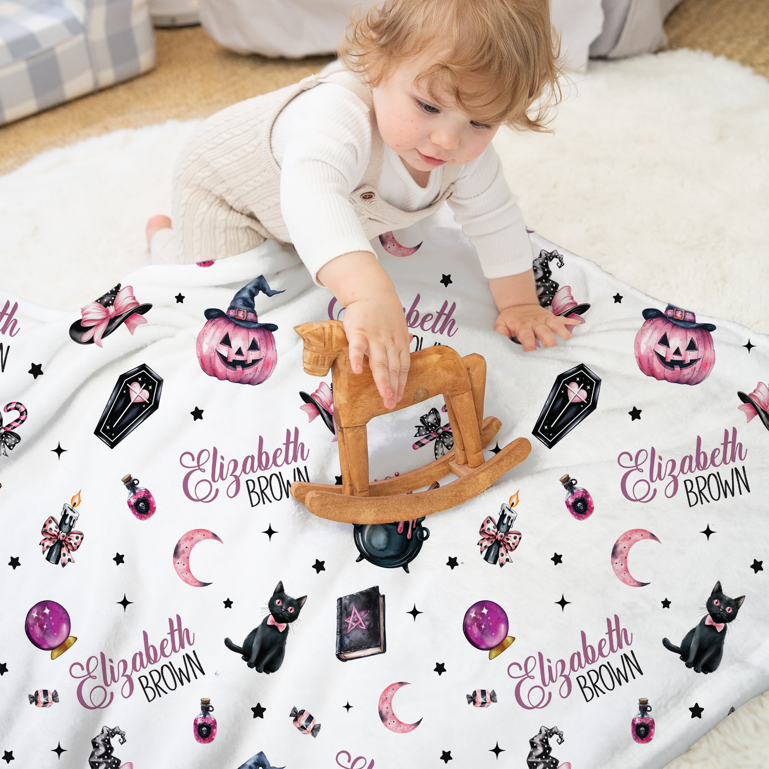 Personalized Blanket in Mystic Lunar