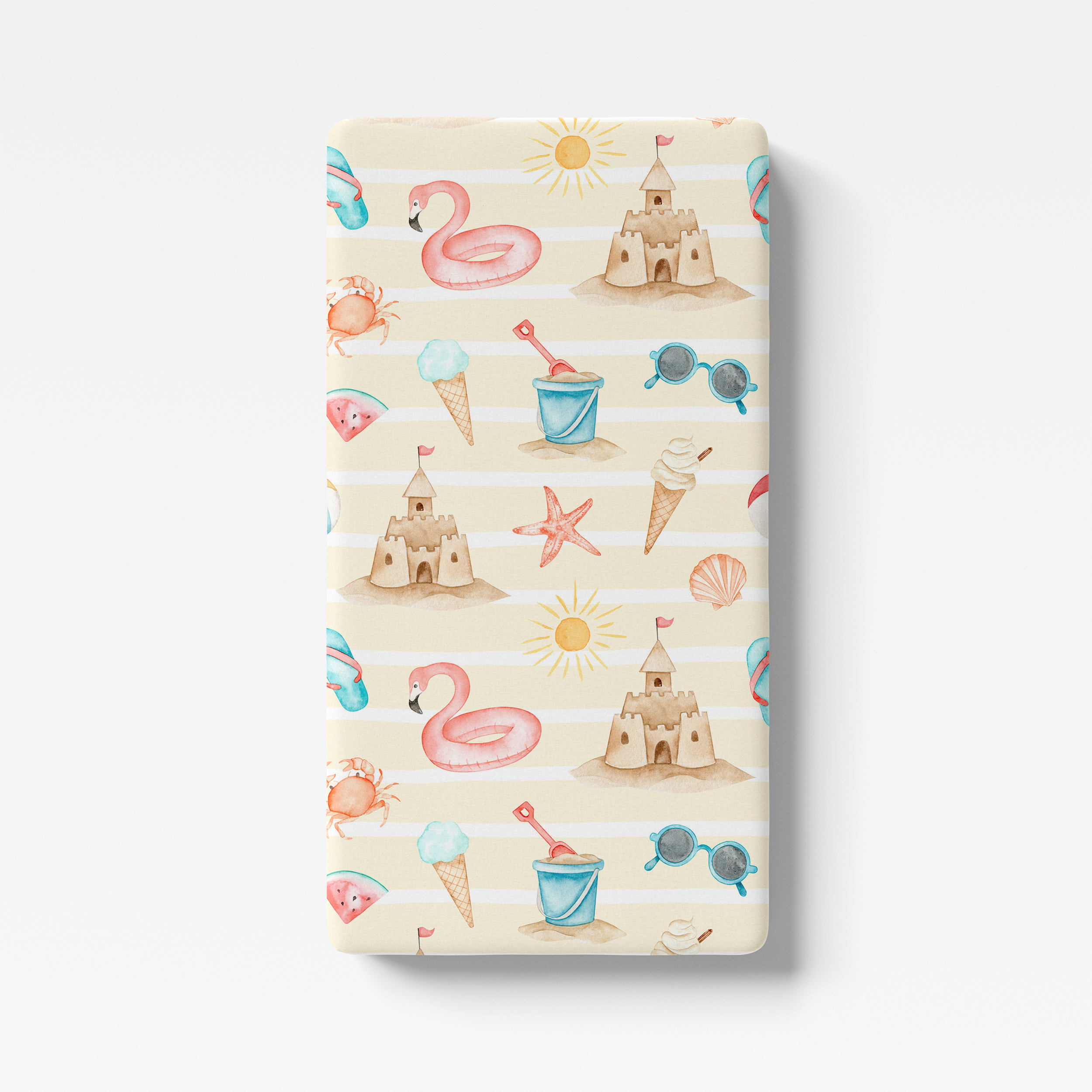 Crib Sheet in Summer Beach
