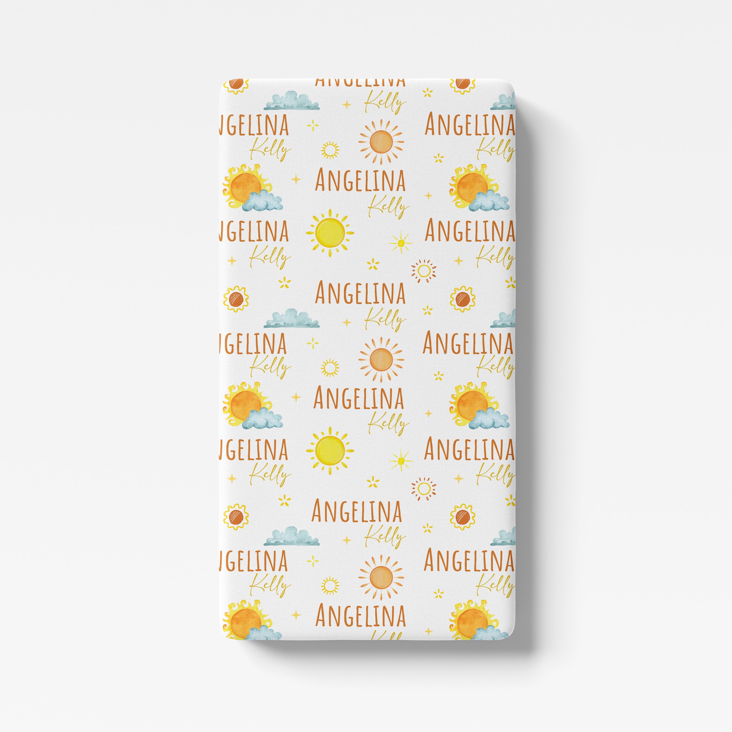 Personalized Crib Sheet in Sunshine