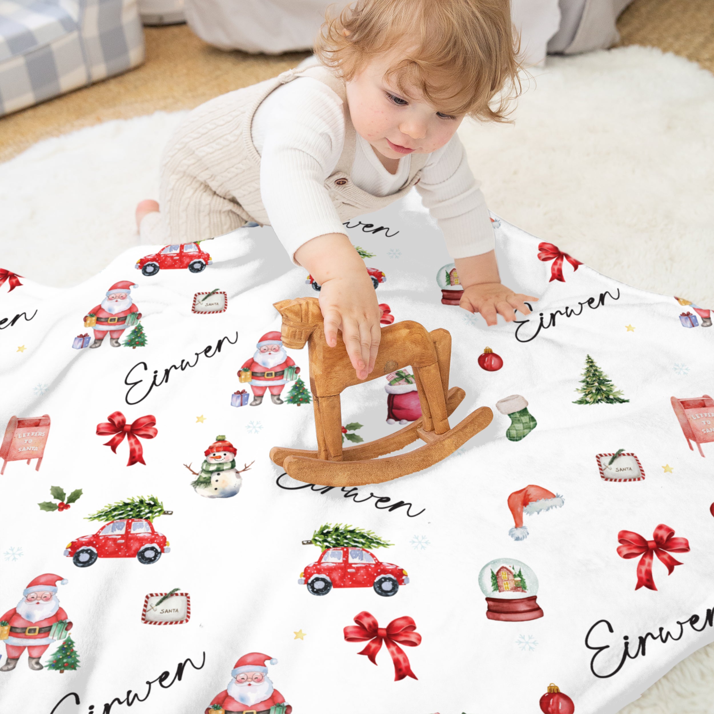 Personalized Blanket in Christmas Day