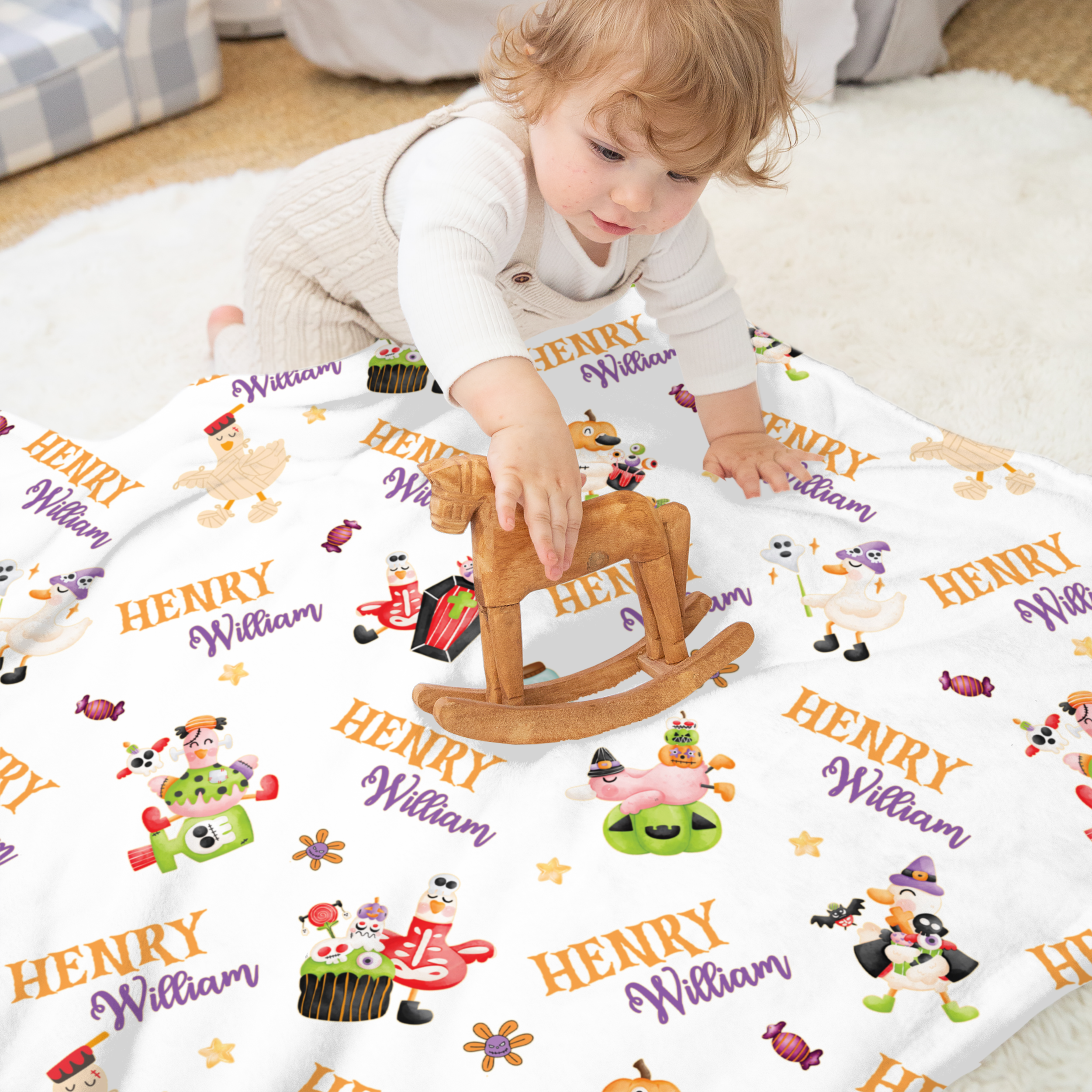 Personalized Blanket in Goose in Booland