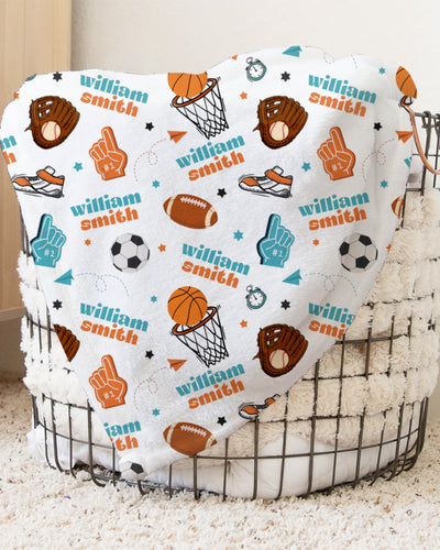 Personalized Blanket in Half Time