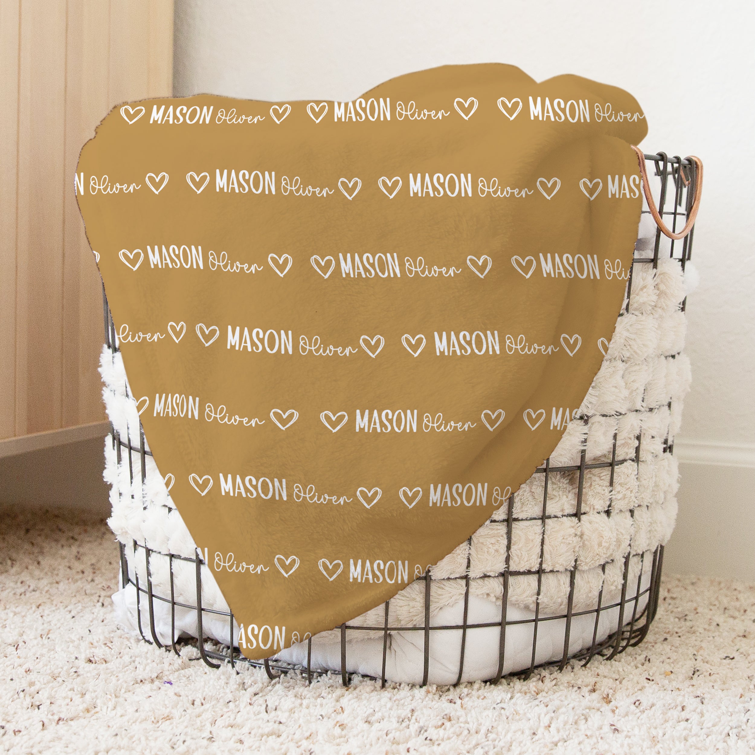 Personalized Blanket in Mono Name