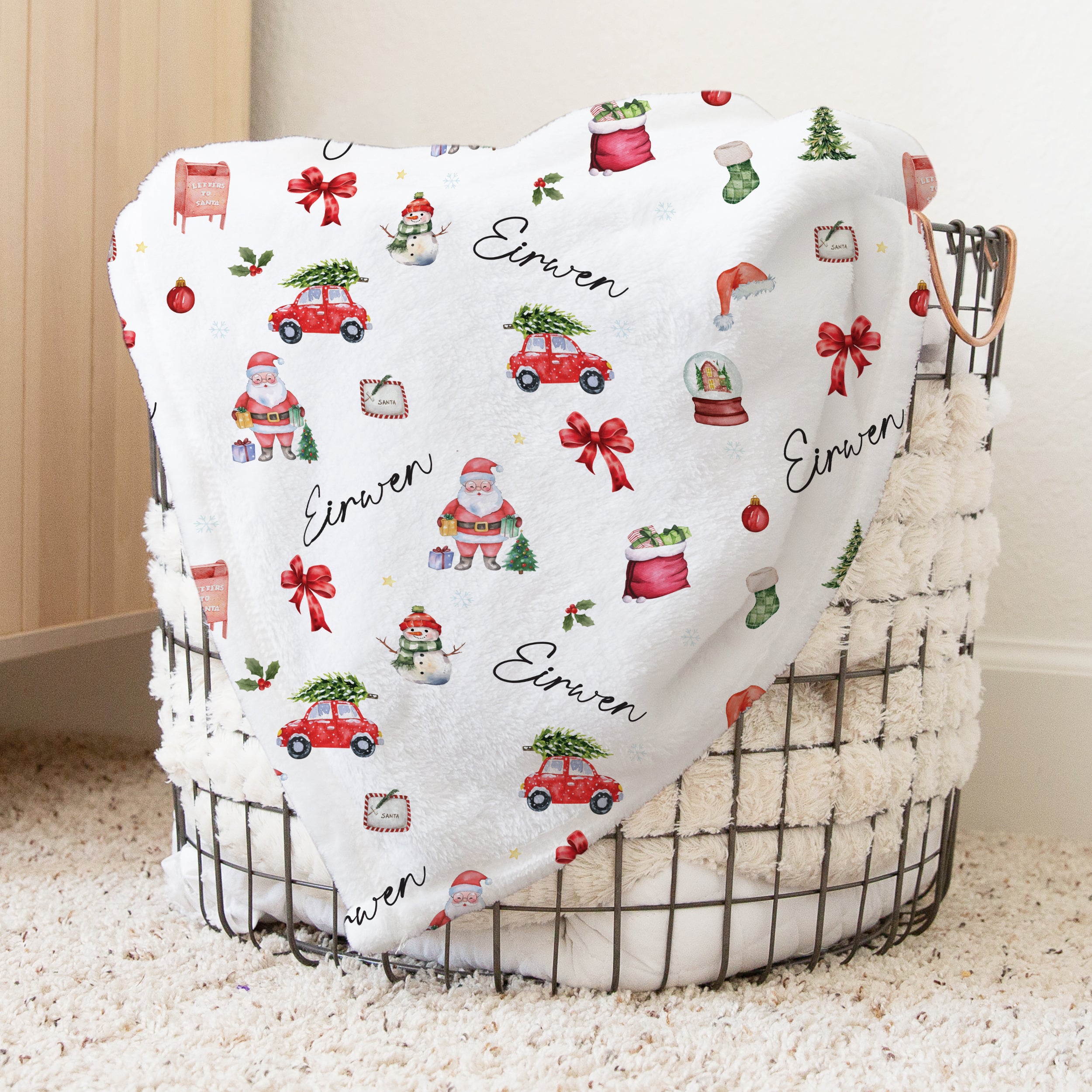 Personalized Blanket in Christmas Day