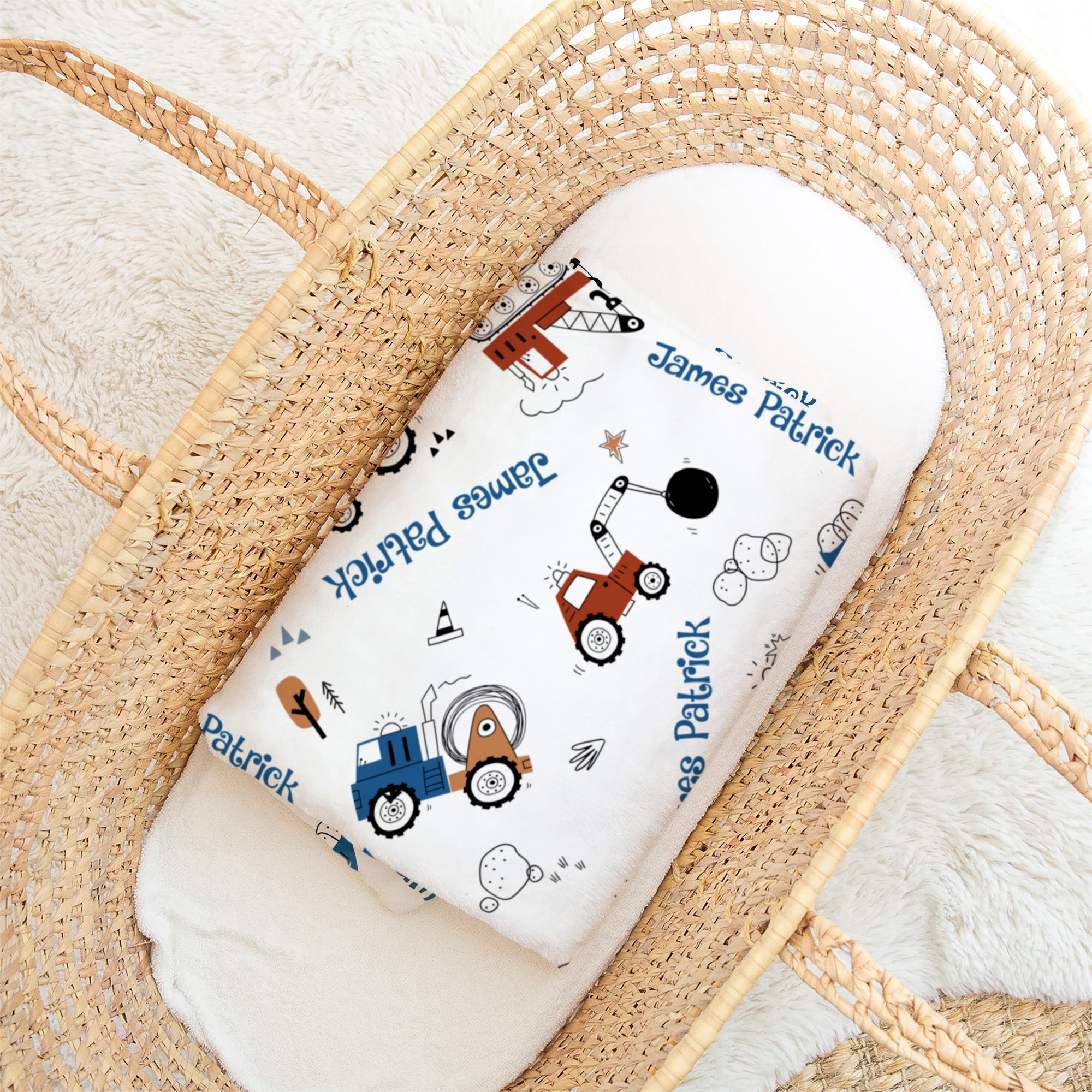 Personalized Blanket in Construction Vehicle