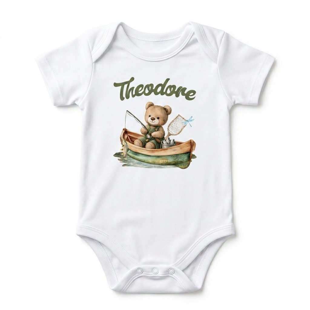 Personalized Graphic Bodysuit in Fishing Buddy